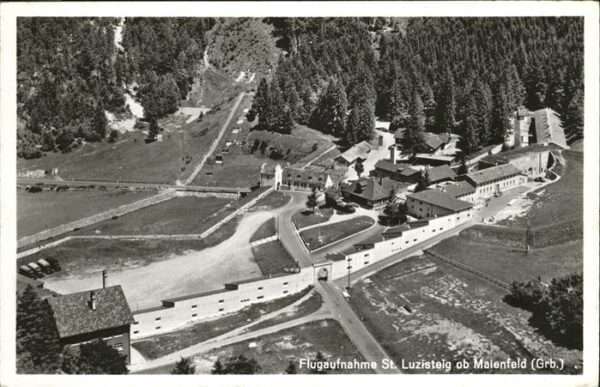 St Luzisteig Maienfeld Flugaufnahme, Feldpost