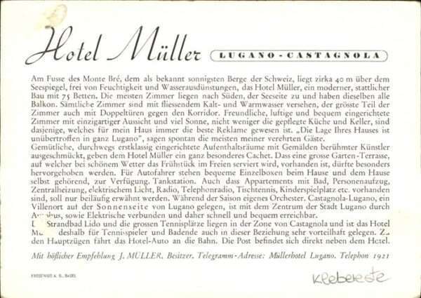 Lugano TI Hotel Müller – Bild 2