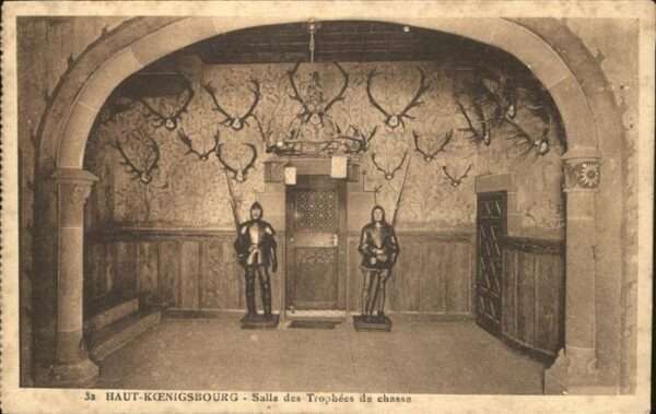 Haut-Koenigsbourg Hohkoenigsburg Salle Trophees de chasse