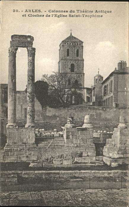 Arles Bouches-du-Rhone Theatre Antique Eglise Saint Trophime
