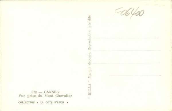 Cannes Alpes-Maritimes Mont Chevalier Schiff – Bild 2