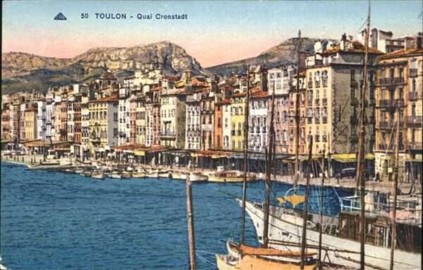 Toulon Var Quai Cronstadt Schiff