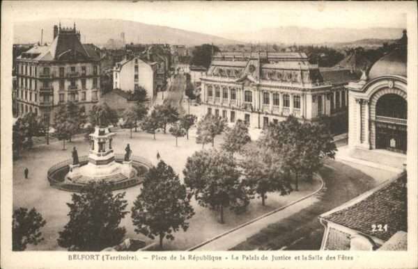 Belfort Alsace Place Republique Palais Justice Salle d