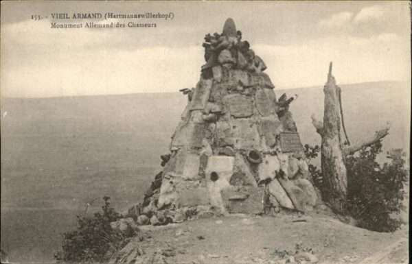 Vieil Armand Hartmannswillerkopf Monument Allemand Chasseurs