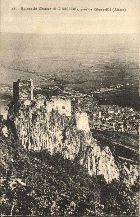 Ribeauville Haut Rhin Elsass Ruines Chateau Giersberg