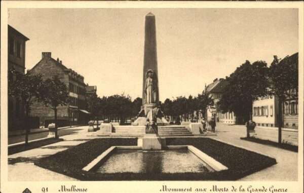 Mulhouse Muehlhausen Monument Morts de la Grande Guerre