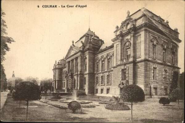 Colmar Haut Rhin Elsass Cour Appel Springbrunnen