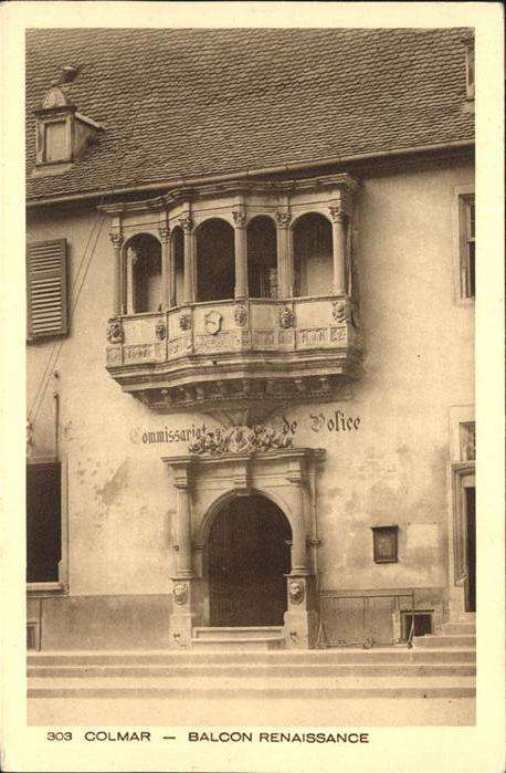 Colmar Haut Rhin Elsass Balcon Renaissance