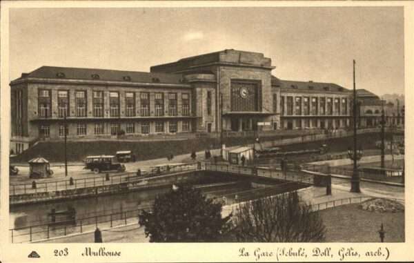 Mulhouse Muehlhausen La Gare Brücke