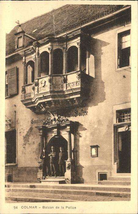 Colmar Haut Rhin Elsass Balcon de la Police