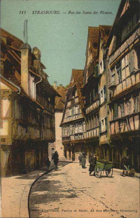 Strasbourg Alsace Rue Bains Planies