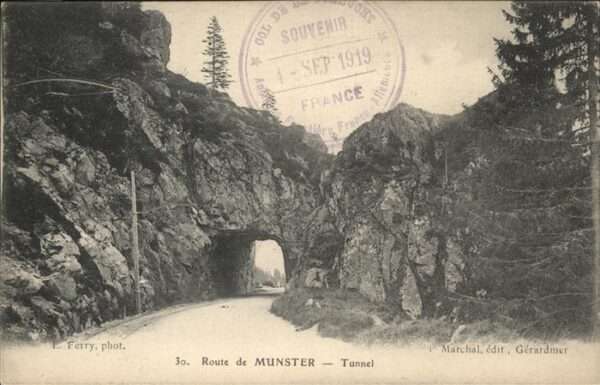 Muenster Haut Rhin Elsass Tunnel