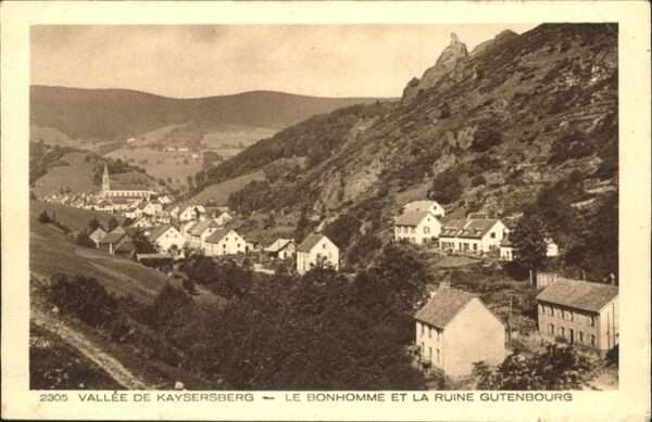 Kaysersberg Bonhomme et la Ruine Gutenbourg