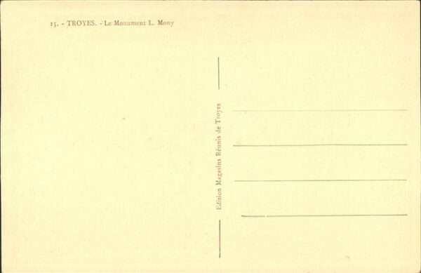 Troyes Monument L Mony – Bild 2