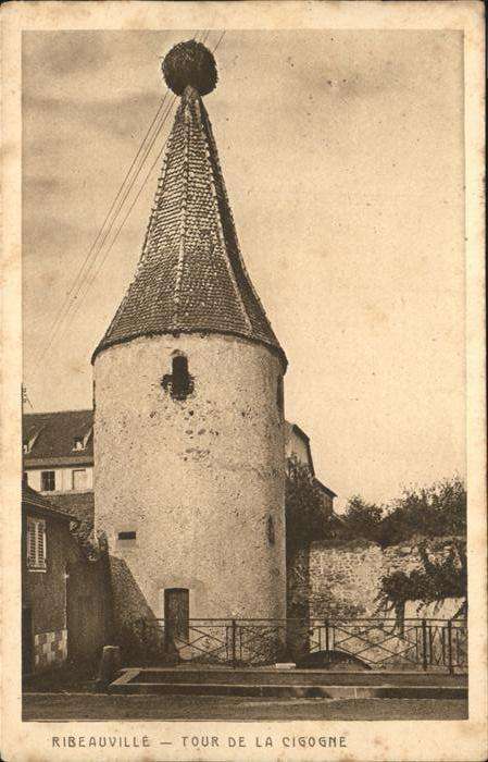 Ribeauville Haut Rhin Elsass Cigogne
