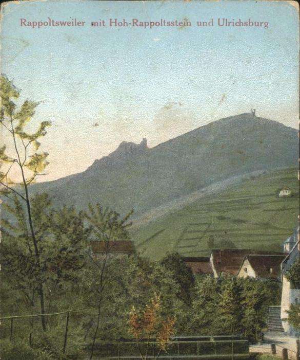 Rappoltsweiler Haut Rhin Elsass Hoh Rappoltsstein Ulrichsburg
