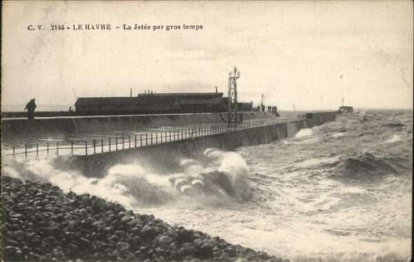 Le Havre Jetee par gros temps