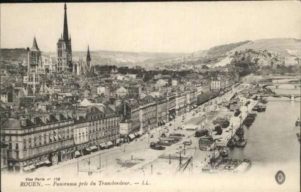 Rouen Transbordeur Schiff Brücke