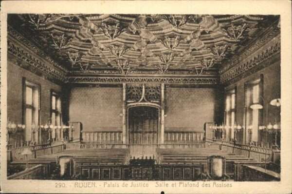 Rouen Palais de Justice Salle Plafond des Ass
