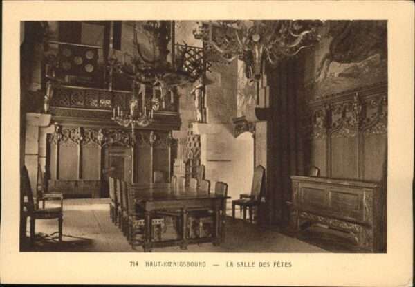 Haut-Koenigsbourg Hohkoenigsburg Salle des Fetes