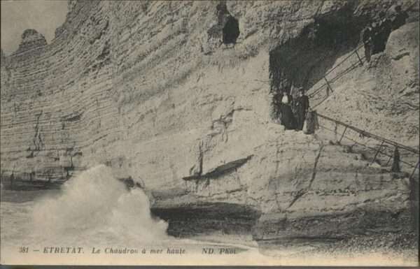 Etretat Chaudron mer haute