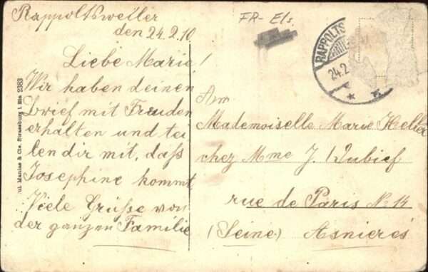 Rappoltsweiler Haut Rhin Elsass Storch – Bild 2