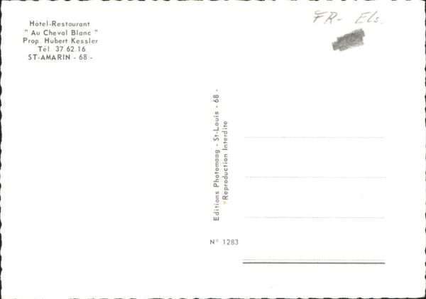 Saint-Amarin Hotel Restaurant Au Cheval Blanc – Bild 2
