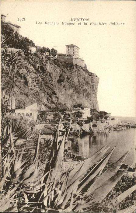 Menton Alpes Maritimes Rochers Rouges Frontiere italiennes