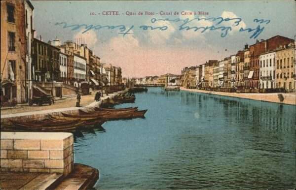 Sete Herault Quai Bose Canal Cette Meze