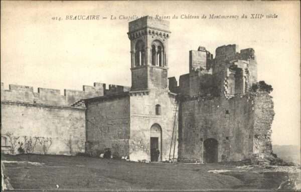 Beaucaire Gard Chapelle Ruines Chateau de Montmorency
