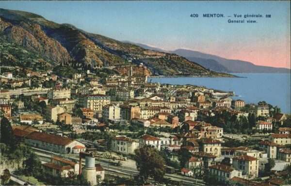 Menton Alpes Maritimes Vue generale