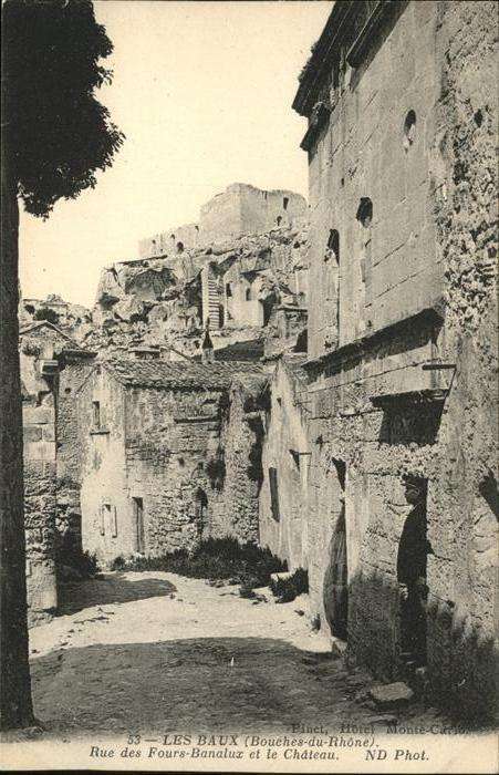 Les Baux-de-Provence Rue Fours Banalux Chateau