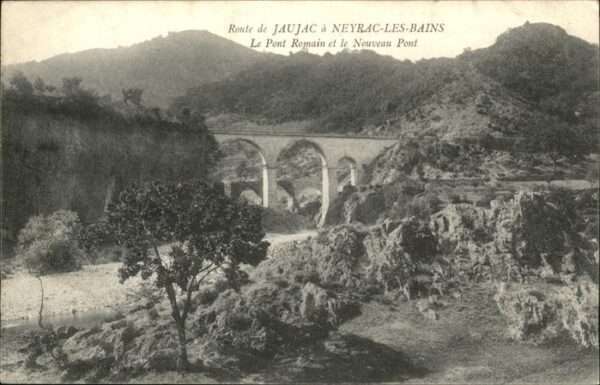 Jaujac Pont Romain Nouveau Pont