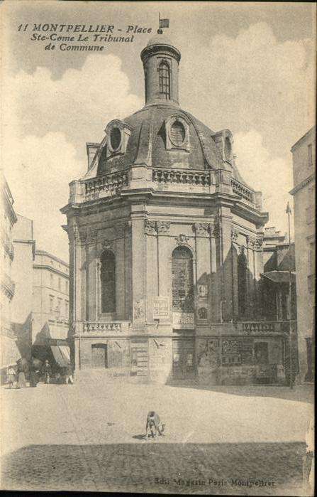 Montpellier Herault Place Ste-Come Tribunal Commune