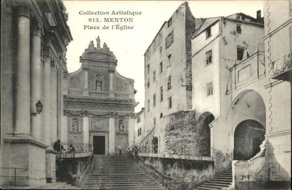 Menton Alpes Maritimes Place Eglise