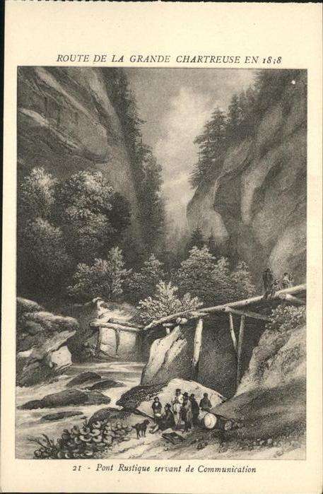 Chambery Route de la Grande Chartreuse 1818 Pont