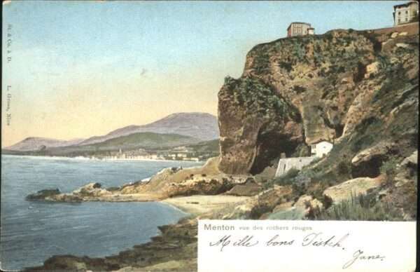 Menton Alpes Maritimes Rochers Rouges