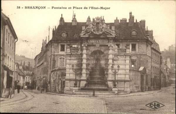 Besancon Doubs Fontaine Place l'Etat Major
