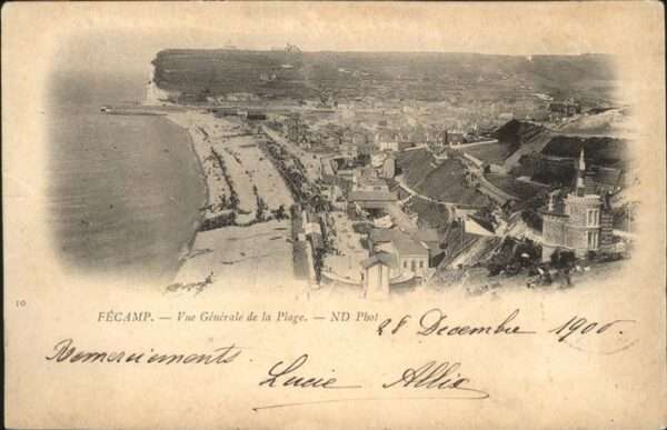 Fecamp Vue generale Plage
