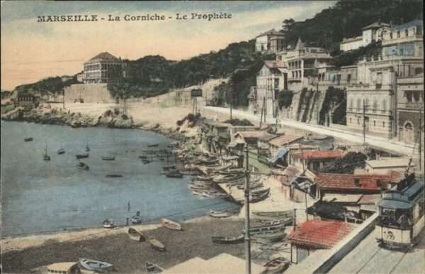 Marseille Bouches-du-Rhone Corniche Straßenbahn