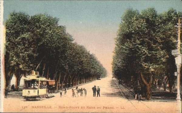 Marseille Bouches-du-Rhone Rond Point Rade Prado Straßenbahn