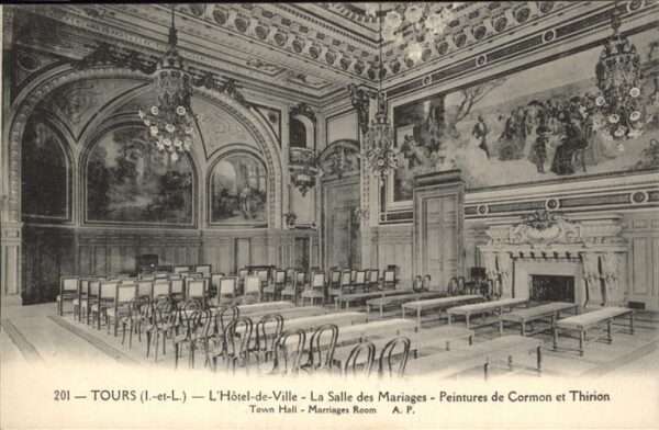 Tours Indre-et-Loire Hotel de Ville Salle des Mariages