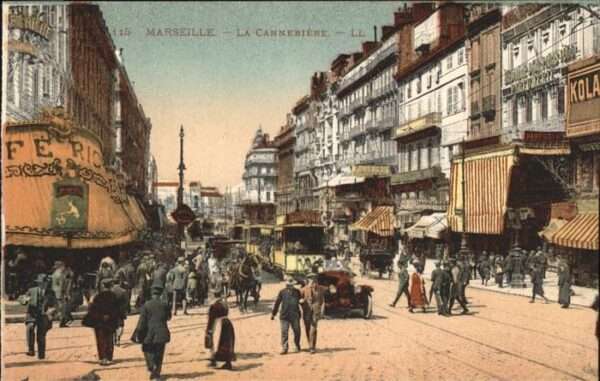 Marseille Bouches-du-Rhone Cannebiere Straßenbahn