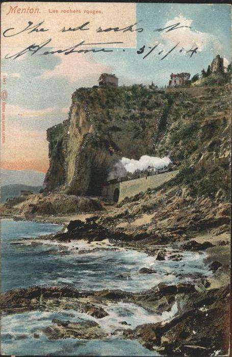 Menton Alpes Maritimes Rochers rouges