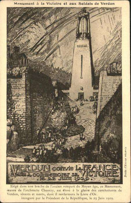 Verdun Meuse Monument á la Victoire et aux Soldats d