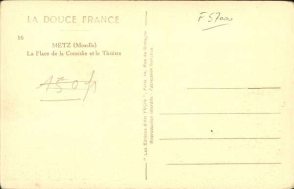 Metz  57 Moselle Place de a Comedie – Bild 2