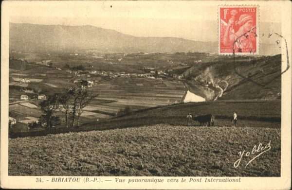 Biriatou Vue panoramique 
Pont International