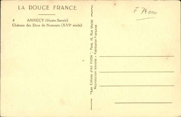 Annecy Haute-Savoie Chateau des Ducs de Nemours – Bild 2