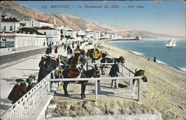 Menton Alpes Maritimes Promenade du Midi