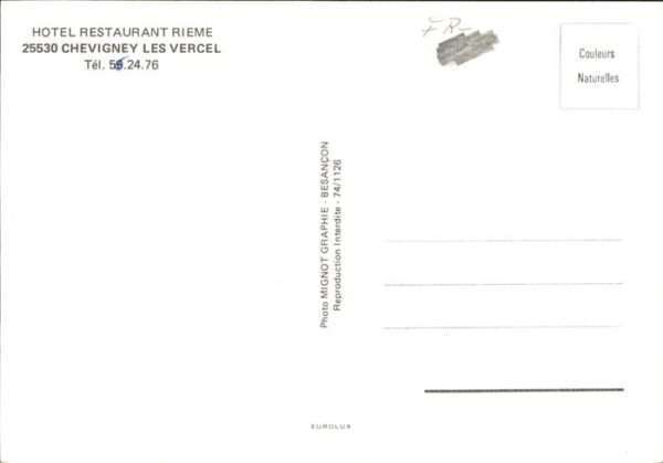 Chevigney-les-Vercel Hotel Restaurant Rieme – Bild 2